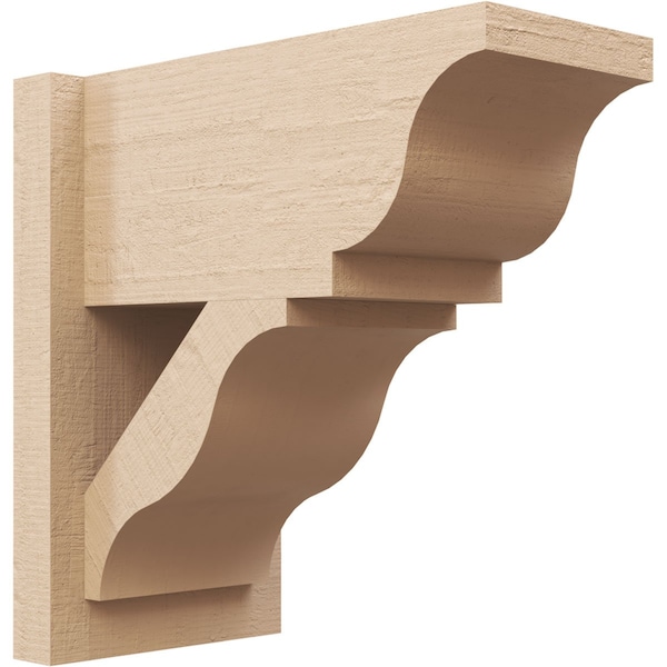 Ekena Millwork 7 1/2-in W x 14-in D x 14-in H Funston Trad Rough Cedar Woodgrain TimberThane Outlooker, Primed Tan OUTUR075X14X14FST04RCPR - main